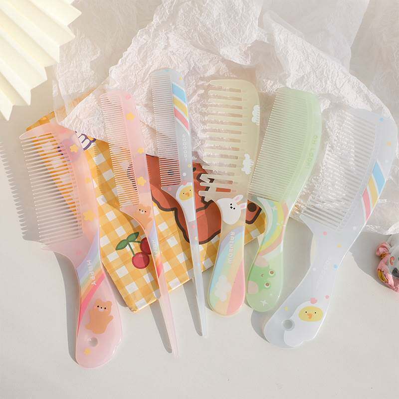 Children's comb girl hair comb cute home with tooth comb and hair hair hair hair comb