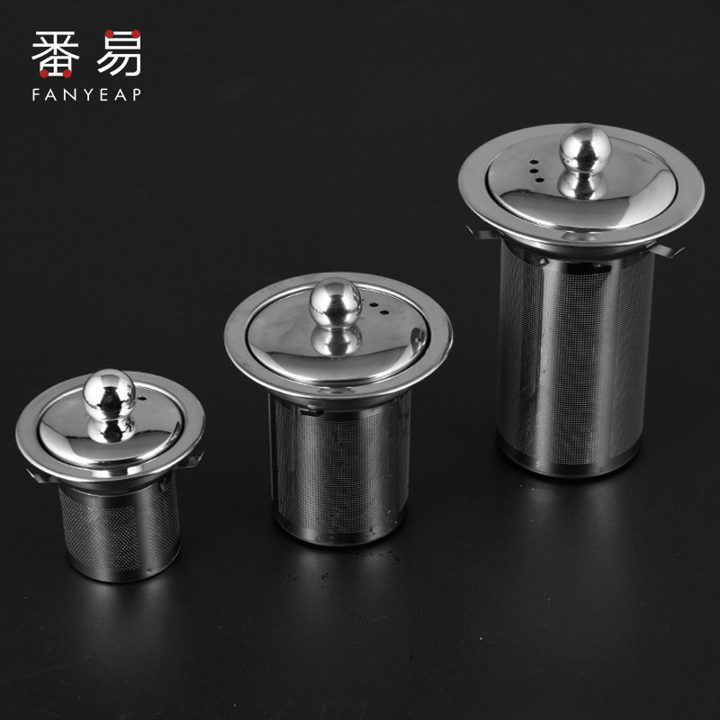 Tea leakers filter Tea machine with lid Stainless Steel Tea Filter Strainer Tea Septer Tea Septer Black Tea Tea Tea Tea Set Accessories