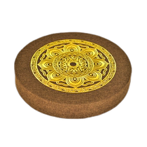 Zhuangyanpin home Buddhist hall morning and evening class meditation cushion removable and washable linen breathable lotus brown silk meditation cushion