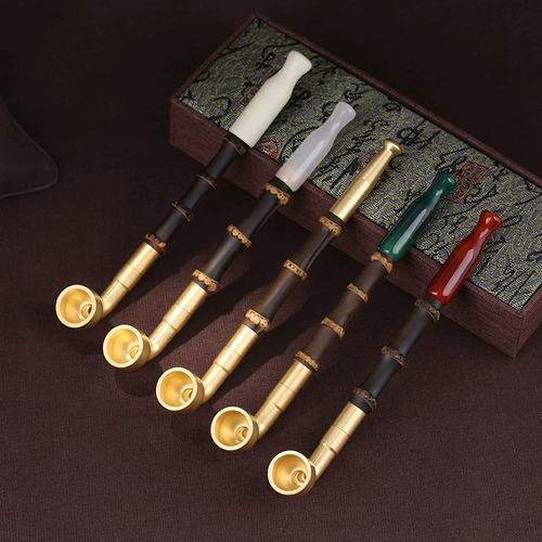 Корт -портативная старая бронза с дымом мужчина