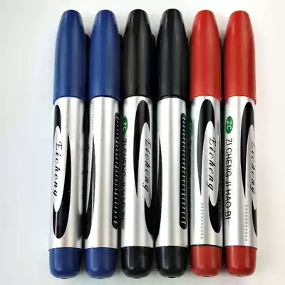 Large water-based pen marker pen super large number can not wipe off invisible color rough key waterproof black thick head red transparent