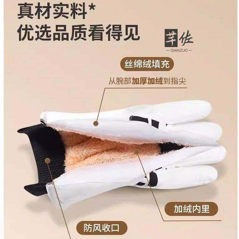 Men's Winter Ski Gloves for Cycling, Cold-Proof Gear for Harbin and Northeast China, Warm, Windproof, Touchscreen-Compatible, for Students