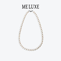 S925 silver freshwater real pearl necklace female mothers nearly round bright light neck chain sends mother-in-laws elder gift gift box