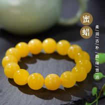 Miss Cat Jewelry 7A Natural High Grade Fairy Flower Beeswax Amber Bracelet Womens Bracelet