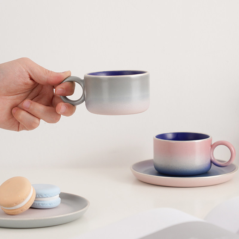 Elephant small exquisite luxury Nordic ins hand punch high-grade ceramic coffee mug mug