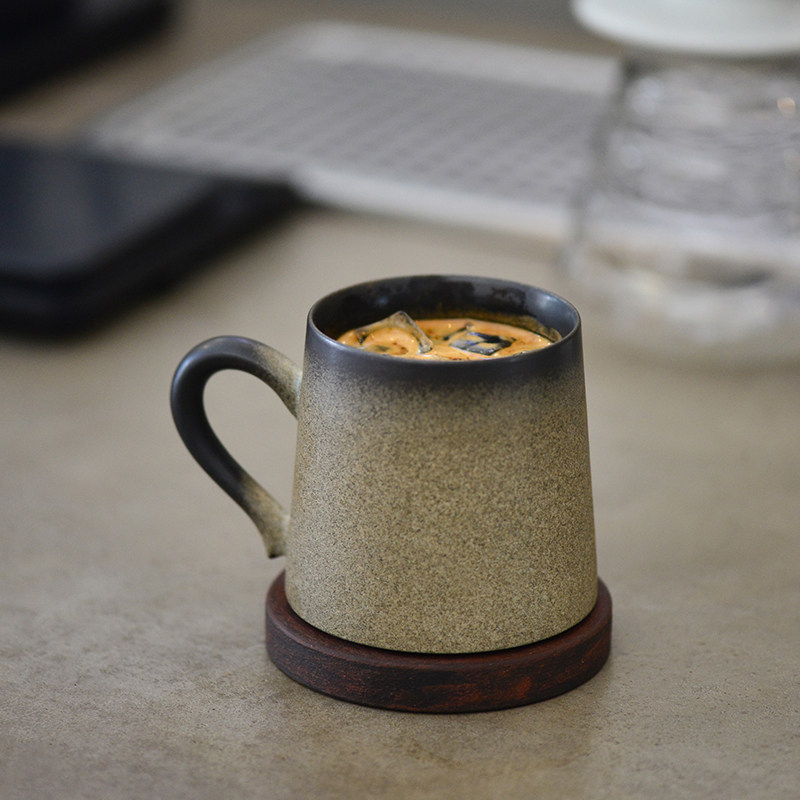 Elephant top creative retro ceramic Mark cup large capacity with lid water glass Girls home Delicate Coffee Cup Saucepan