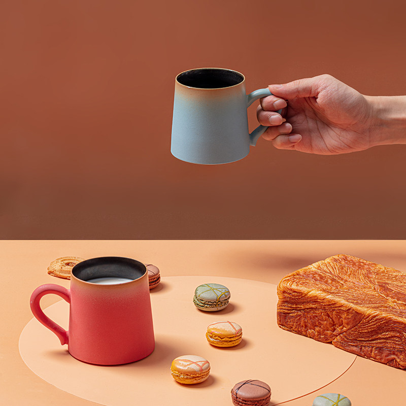 Like the couple ceramic cup ins wind mug with lid large capacity cute office coffee cup for home use