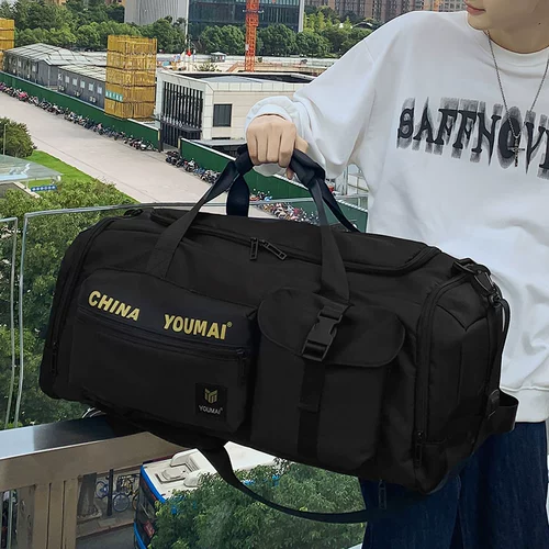 Вместительная и большая сумка для путешествий, сумка через плечо, багажная сумка для хранения с разделителями, спортивная спортивная сумка, барсетка, надевается на плечо