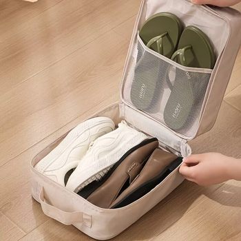 Shoe storage bags and shoes packaging artifacts are essential for travel