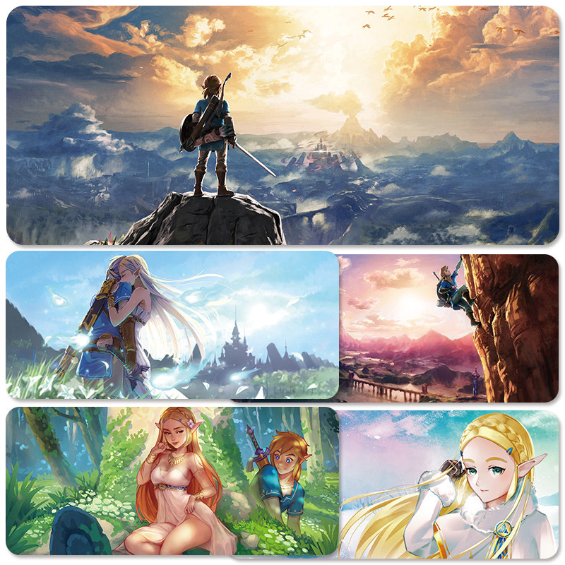 Zelda mouse pad oversized wilderness breath of the wilderness computer boy mat game special male large lock side table mat