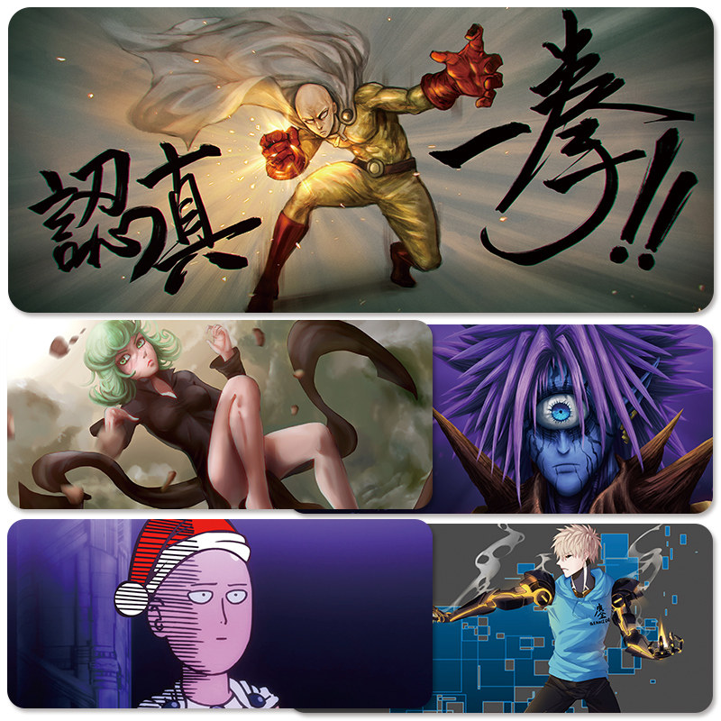 Help fight One Punch Superman Mouse Pad Super large anime surrounding Saitama teacher Poros Shudder Tornado Janos