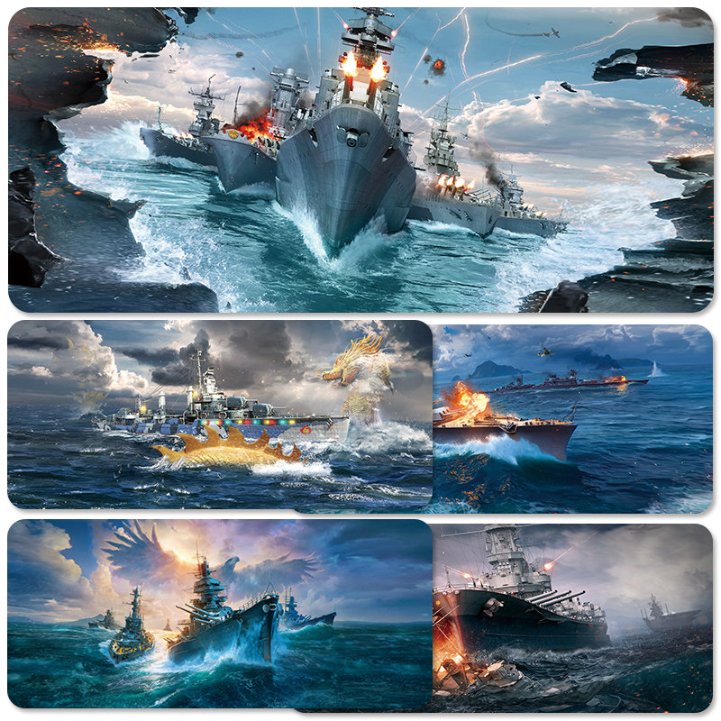 Help the World of Warships mouse pad oversized gaming World of Warships computer keyboard table pad customization