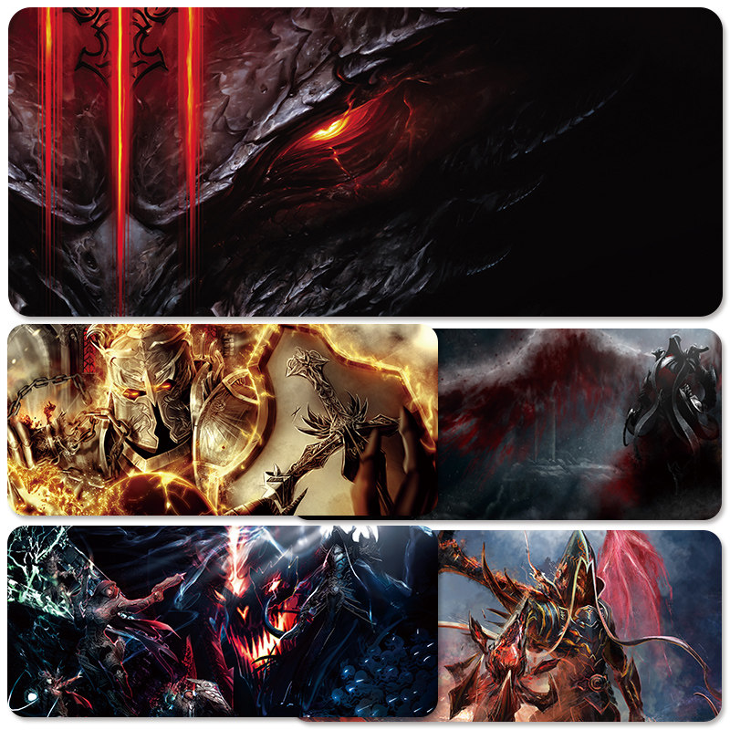 Dark Black Vandalism 3 Mouse Pads Oversized Laptop Pads Boys Games Dedicated Electric Race Men's Big Table Mat