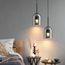 Nordic bedroom bedside chandelier modern minimalist designer creative restaurant bar lamp glass single head chandelier