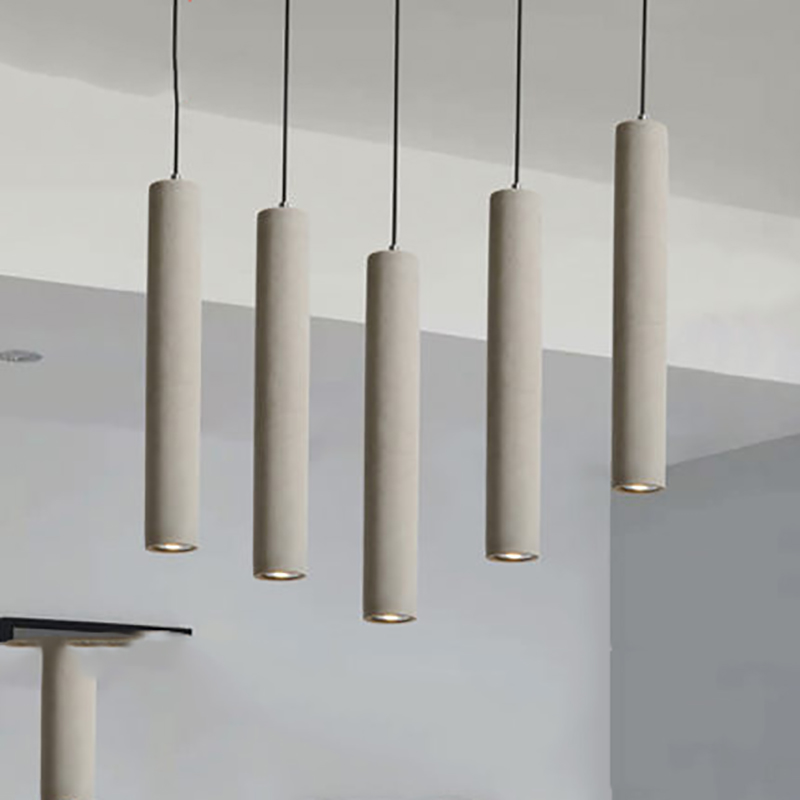 Bedroom headboard pendant lamp Nordic Water grinding stone bar Dining Hall Chandelia Coffee Hall Milk Tea Shop Commercial Cement Lamps