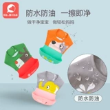 Детский летний нагрудник для еды для прикорма, тонкий силиконовый водонепроницаемый слюнявчик подходит для мужчин и женщин, с карманом