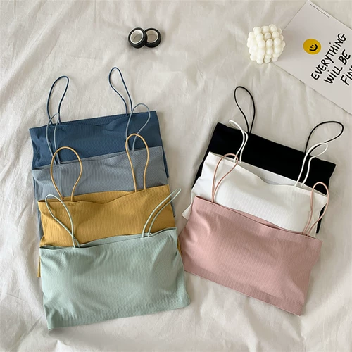 Шелковый черный топ с чашечками, нижнее белье, белый жилет, летний бюстгальтер-топ, эффект подтяжки, красивая спина