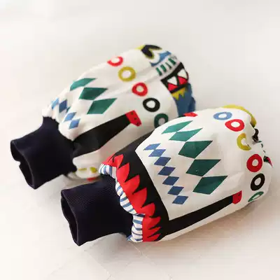 Pure cotton cloth student sleeve children cartoon sleeve office baking Korean long Lukou short anti-fouling sleeve