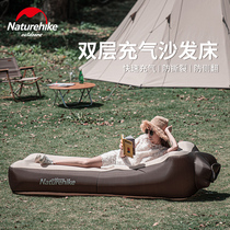 NH mob outdoor lazy inflatable sofa casual portable net red pad folding single nap air sofa bed