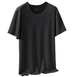 Cooling Ice Silk Short-Sleeved T-Shirt for Men, Summer Thin Quick-Drying Loose White Middle-Aged and Elderly Dad's Base Half-Sleeve T-Shirt