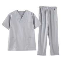 Operating room hand washing clothes for women oral dental clinic nurses pet hospital doctors short-sleeved hand washing clothes overalls summer