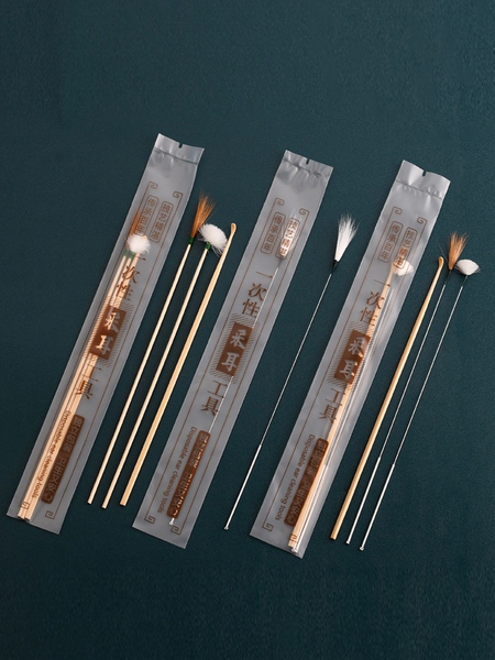 Disposable Professional Silver Needle Feather Duster Ear Picking Tools