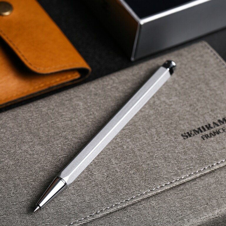 France Semiramis Lion Merlot swift quick series gel pen hexagonal metal pen texture water-based pen Student writing corporate LOGO custom gift Annual meeting tonality cultural creation