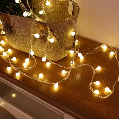 Bouquet battery light White balcony mood charging small flash light String Wave colorful lamps Window curtain Bead string chandelier