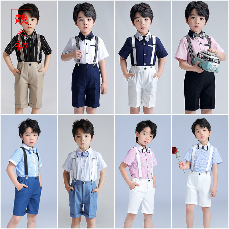 Kindergarten Graduation Ceremony Outfit, Host Boy's Overalls, Children's Choir Recital Performance Kindergarten Graduation Ceremony Outfit, Host Boy's Overalls, Children's Choir Recital Performance