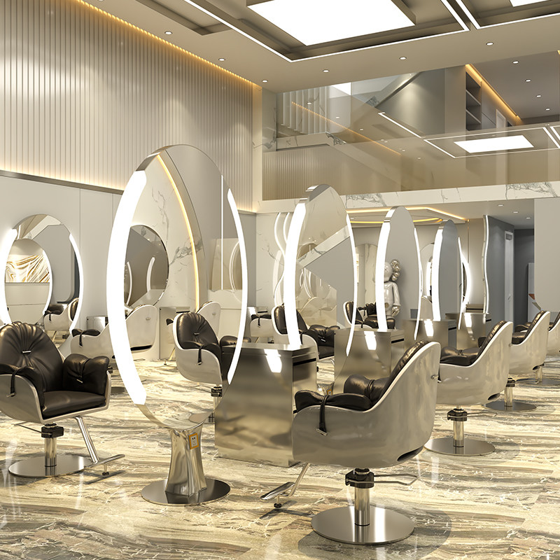 Hairdryshop Hairdrytape LightSingle-sided double-sided cut mirror mirror Show floor Show Wall-shadow Wall-mounted Beauty