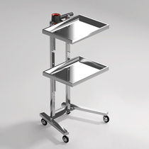 Barber shop stainless steel beauty salon trolley hair cutting folding tool trolley hair salon special ironing and dyeing trolley