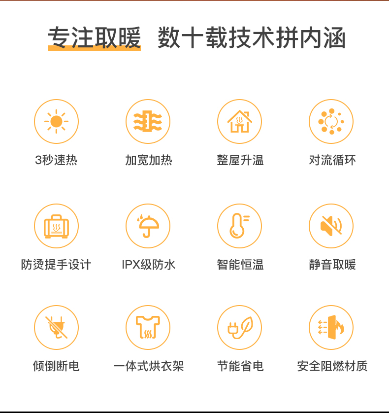 Airmate 艾美特  家用欧式快热取暖器 图2