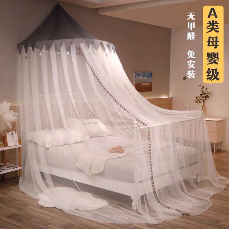 Type A mother-baby grade semi-circle top mosquito net primary-secondary bed sofa special hanging upper and lower bunk beds 1 2-2m bed
