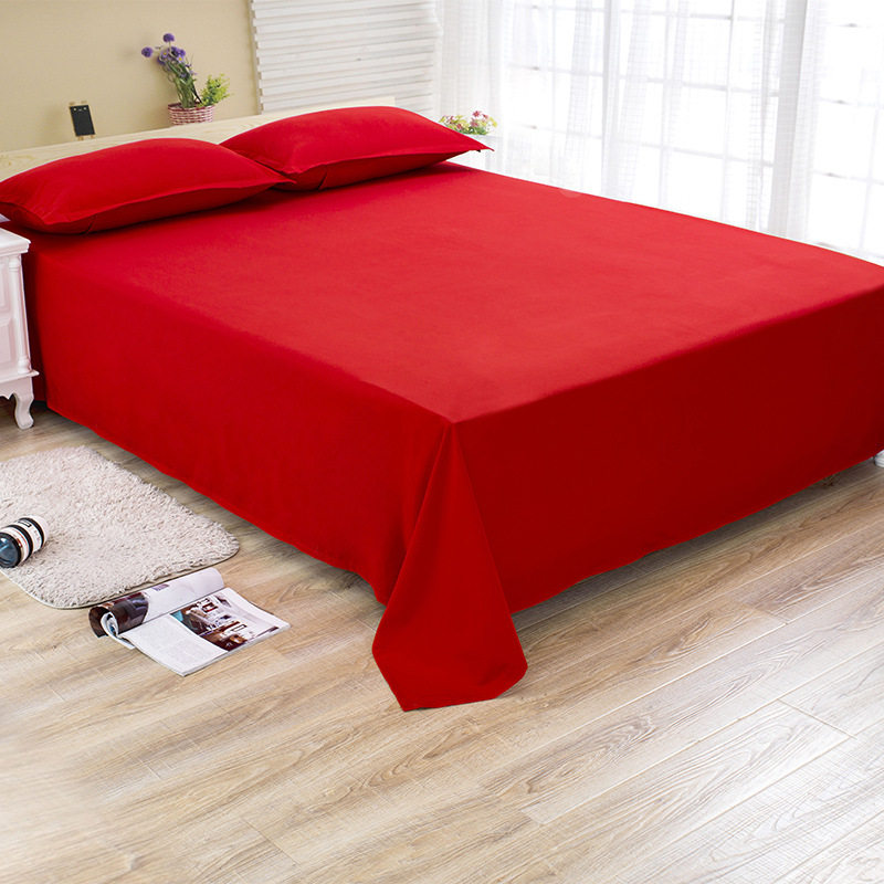 Mega-increase sheet 240x400 white hotel bed linen large red blue student dorm room by single 0 9m
