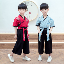 Childrens Han clothes boy ancient clothes Chinese Wind baby Summer superfairy performance Out of service Childrens retro Chinese style less Masters clothes
