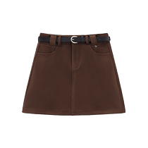 Maillard woolen short skirt for women in autumn and winter new hot girl high-waisted slim A-line skirt anti-exposure culottes skirt