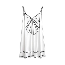 Bow strap nightgown for women summer 2024 new design fashionable fat girl 300 pounds large size home clothes