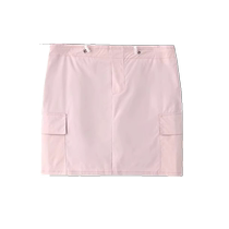 American workwear skirt for women in summer thin high-waisted A-line skirt that covers the crotch and makes you slim drawstring skirt temperament casual skirt
