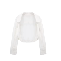 White short ice silk sun protection shirt for women summer sun protection clothing gauze outer wear suspender skirt cardigan