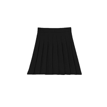 Khaki pleated skirt womens autumn and winter new anti-exposure lining high-waisted a-line skirt jk short skirt suit skirt