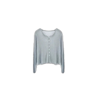 Anchor red knitted sun protection cardigan for women summer thin style with suspender dress and blouse short shawl