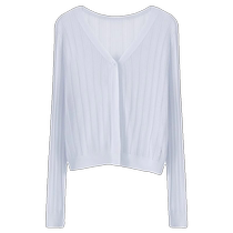 Ice silk Lyocell Tencel knitted sun protection cardigan for women summer shawl with suspender skirt and thin blouse top