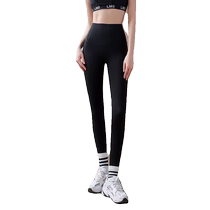 Shark pants womens outer wear autumn and winter thickened velvet jelly waist belly tightening butt lifting high waist Barbie yoga pants leggings