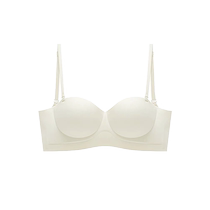 Seamless U-shaped beautiful back bra for women with small breasts pushed together to make them look bigger half-cup bra large backless invisible soft support bra