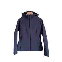 Fashionable black hooded jacket for women spring and autumn new American casual all-match waist top windproof jacket