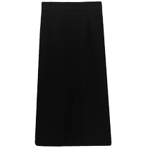 Black suit skirt for women summer new style high waist slit straight skirt temperament commuting mid-length hip skirt