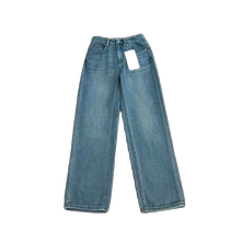 Light-colored wide-leg jeans for women summer thin high-waisted loose drape trousers for small people retro all-match straight pants