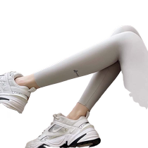 Shark pants womens outer wear summer thin tight high-waisted seamless nine-point leggings slimming butt lifting Barbie yoga pants