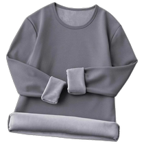 Mens velvet thickened thermal underwear winter Northeast integrated velvet cotton sweater composite silver fox velvet thermal clothing autumn clothing