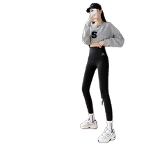 Small Shark Pants Womens Outerwear Autumn and Winter Thickened Velvet High Waist Tight Leggings Butt Lifting Barbie Yoga Pants